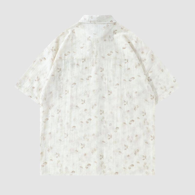 Camisas vintage con estampado floral completo