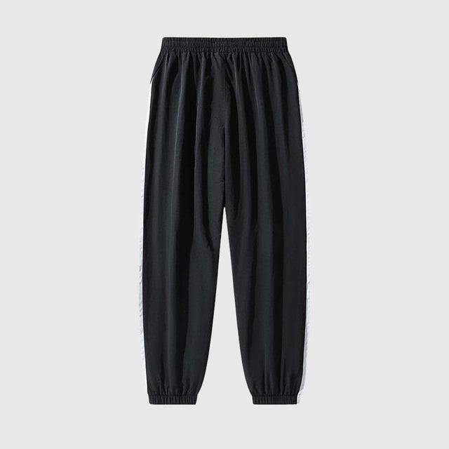 Retro Contrast Panel Jogger Pants