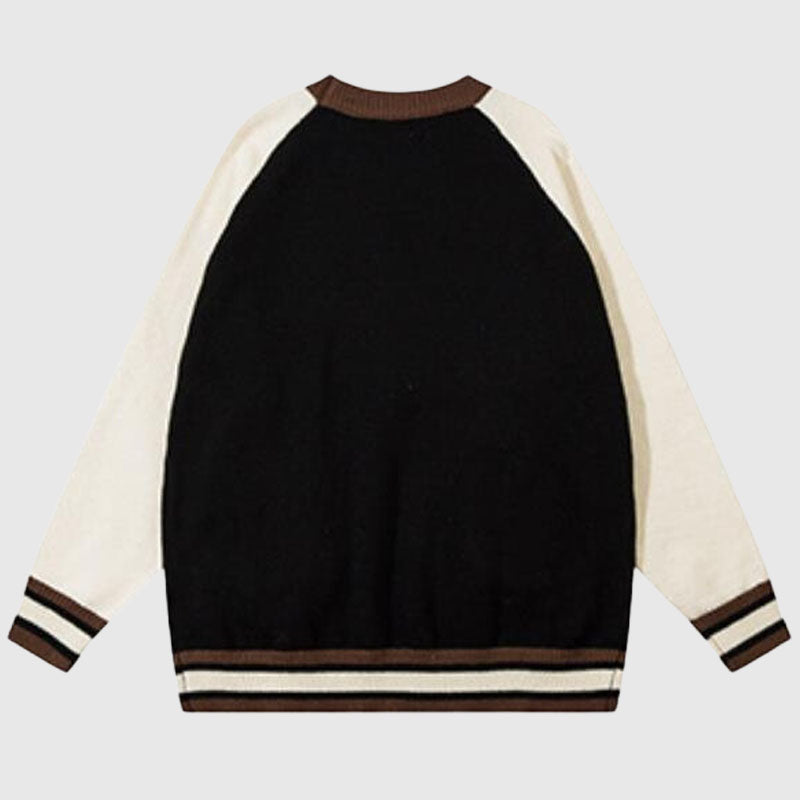Niedlicher Pullover mit aufgesetzter Tasche und Dinosauriermuster