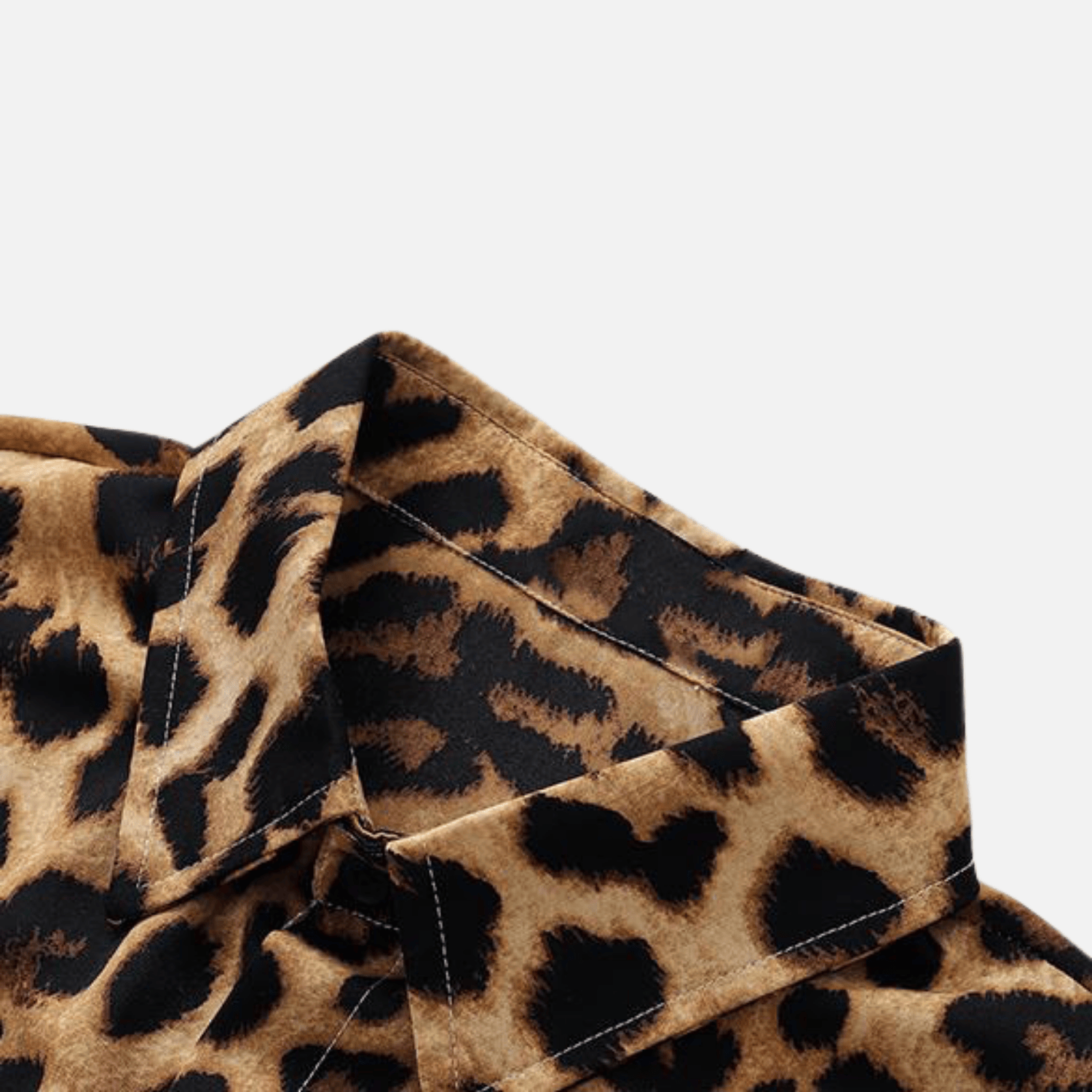 Retro Leopard Print Shirt