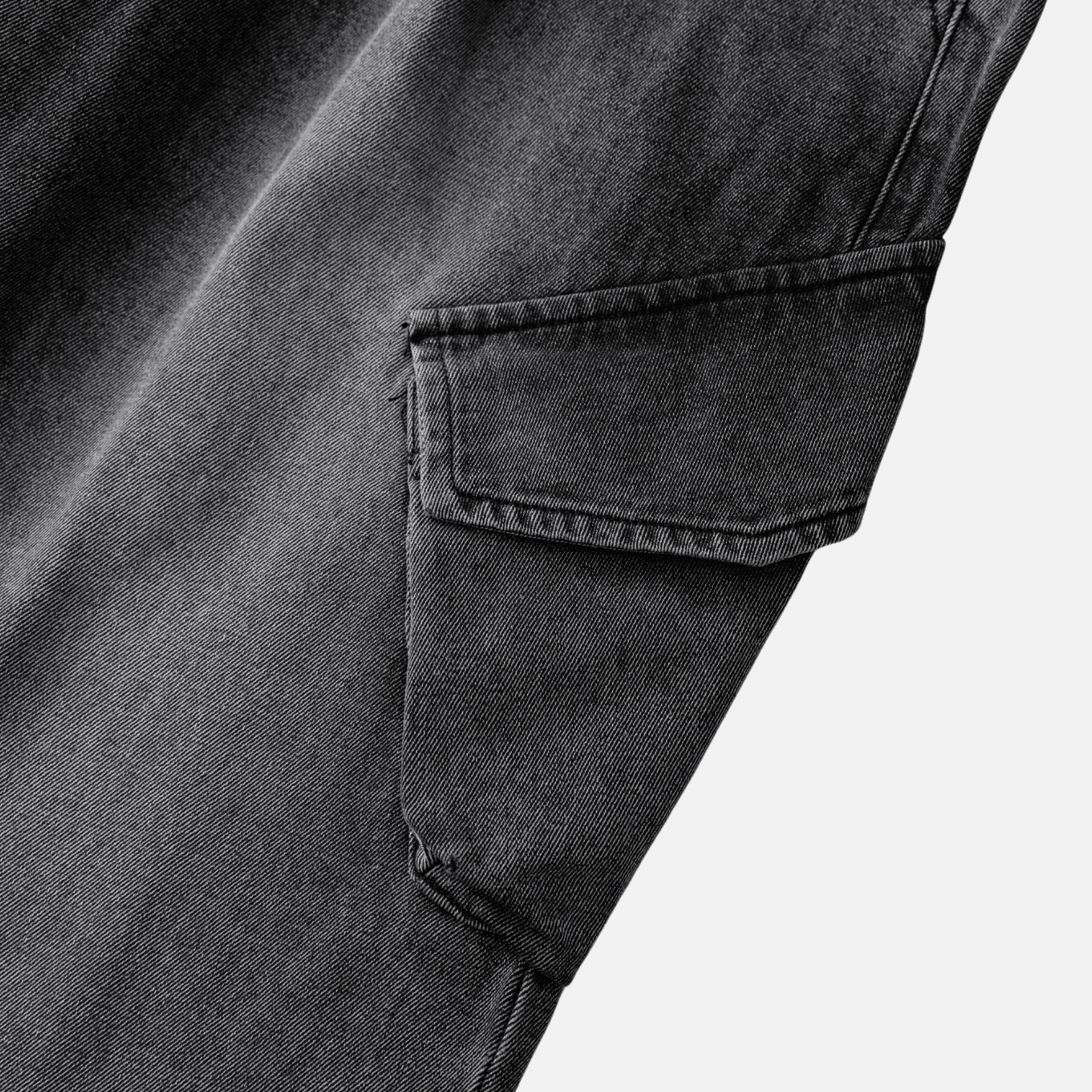 Washed Vintage Denim Pants