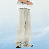 Pantalones casuales de seda de hielo