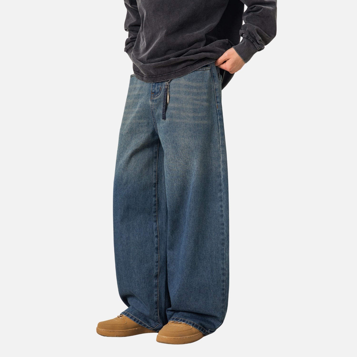 Washed Classic Baggy Jeans
