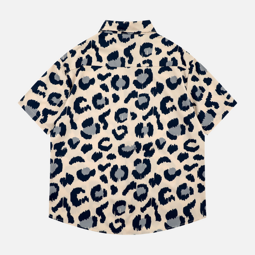 Camisa con estampado de leopardo integral