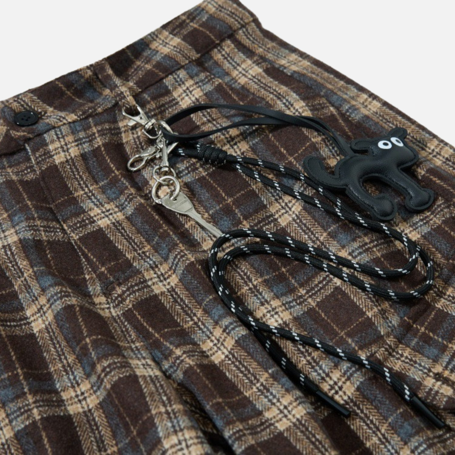 Vintage Plaid Cargo Baggy Pants