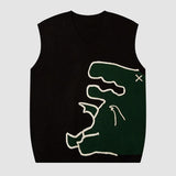 Playful Dinosaur Knit Vest
