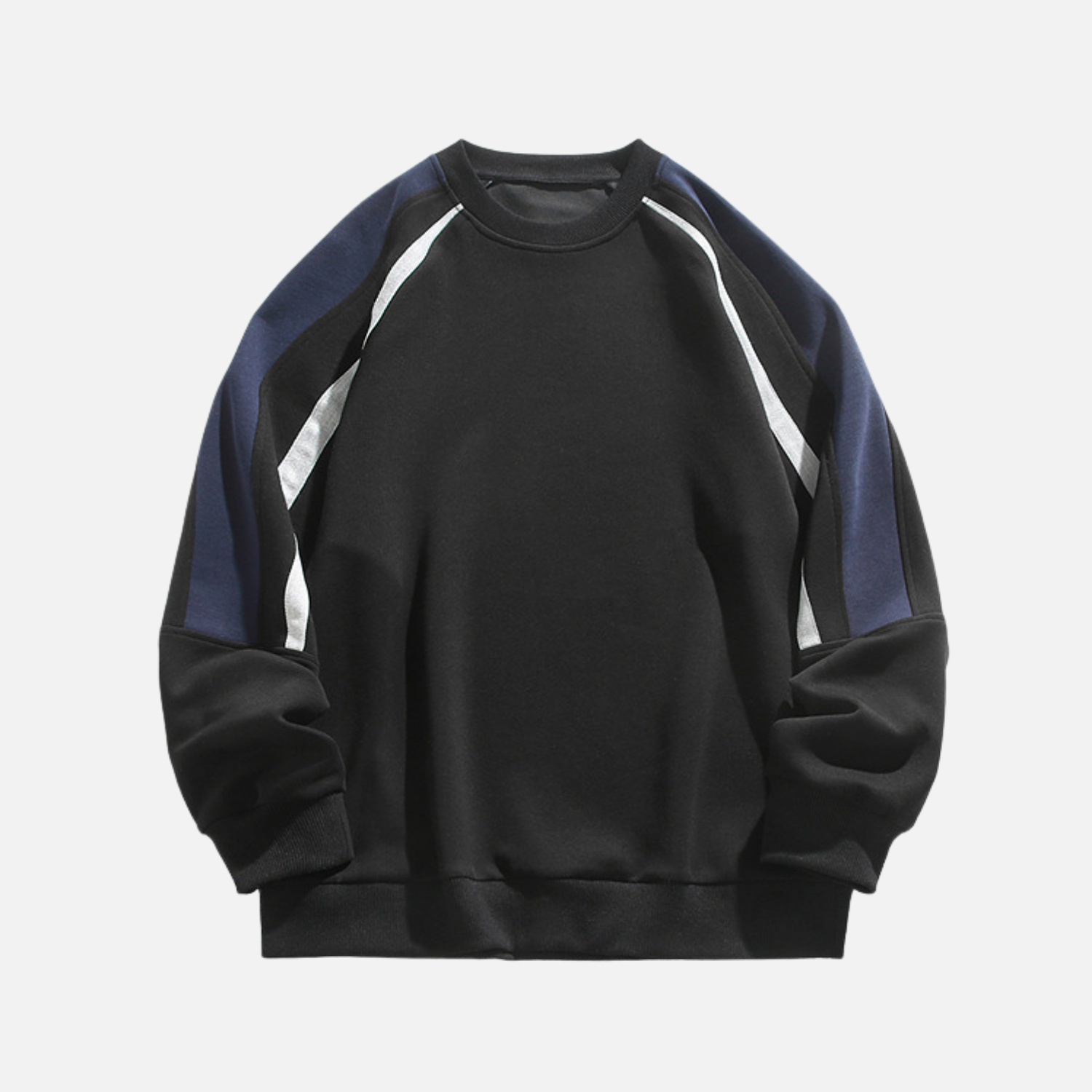 Contrast Panel Colorblock Crewneck Sweatshirt