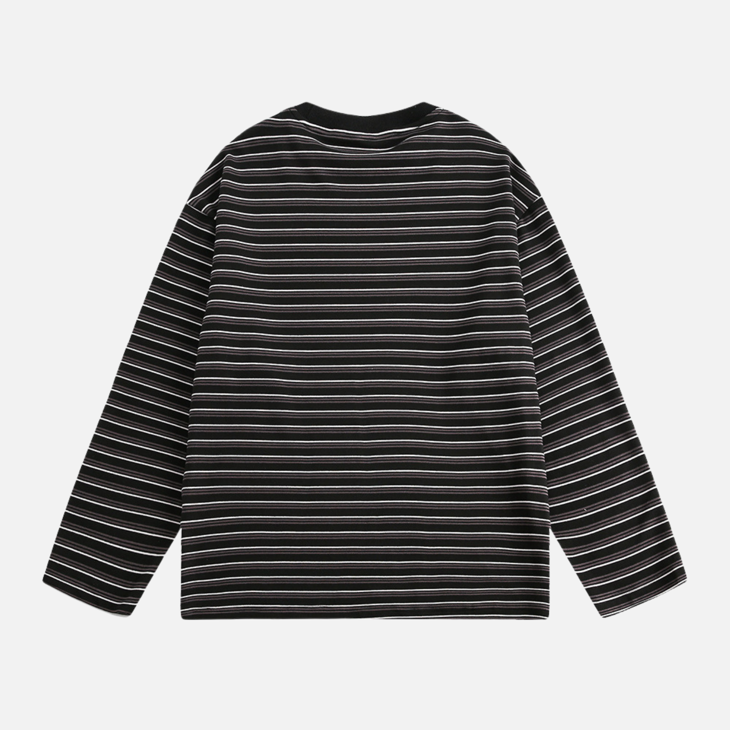 Striped Crewneck Long Sleeve Tee