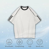 Ice Silk Stripe Contrast Tee