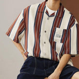 Camisa de diseño de rayas vintage