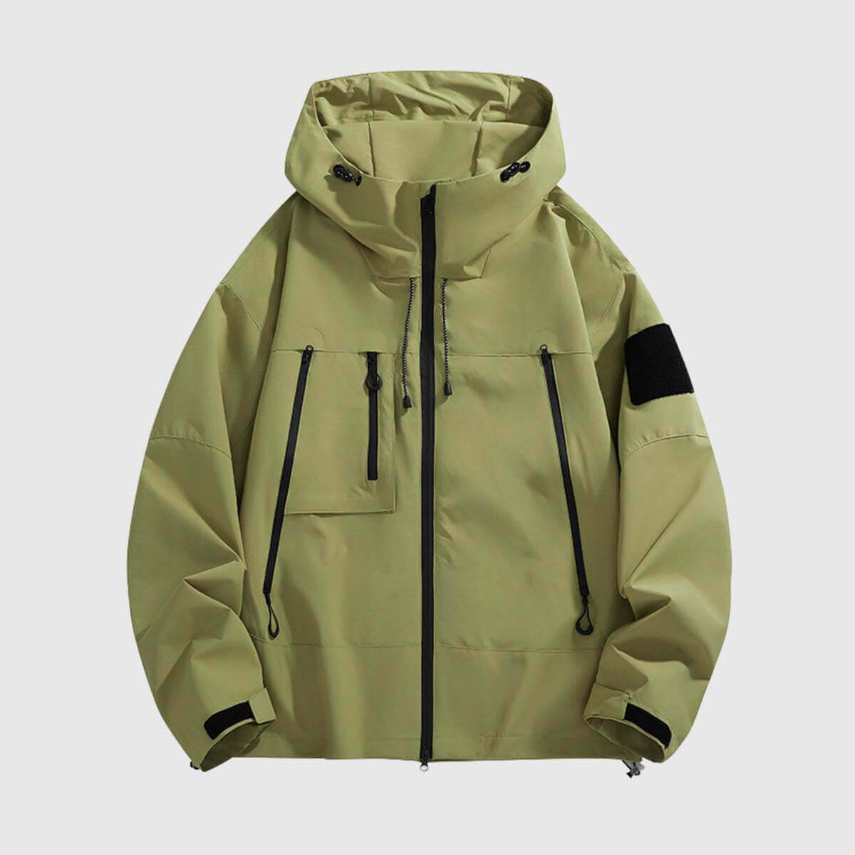 Chaqueta impermeable con capucha y uso general