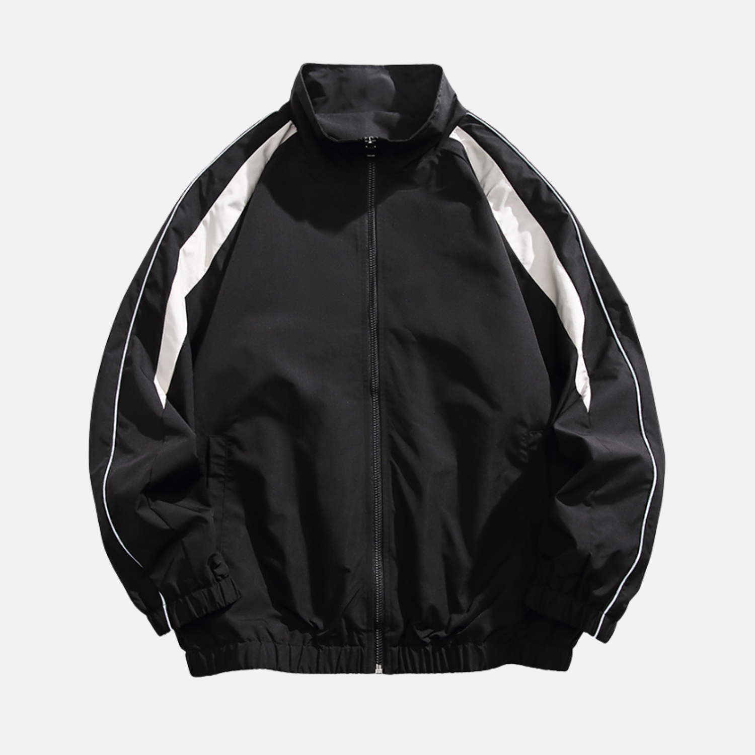 Patchwork Stand Collar Jacket