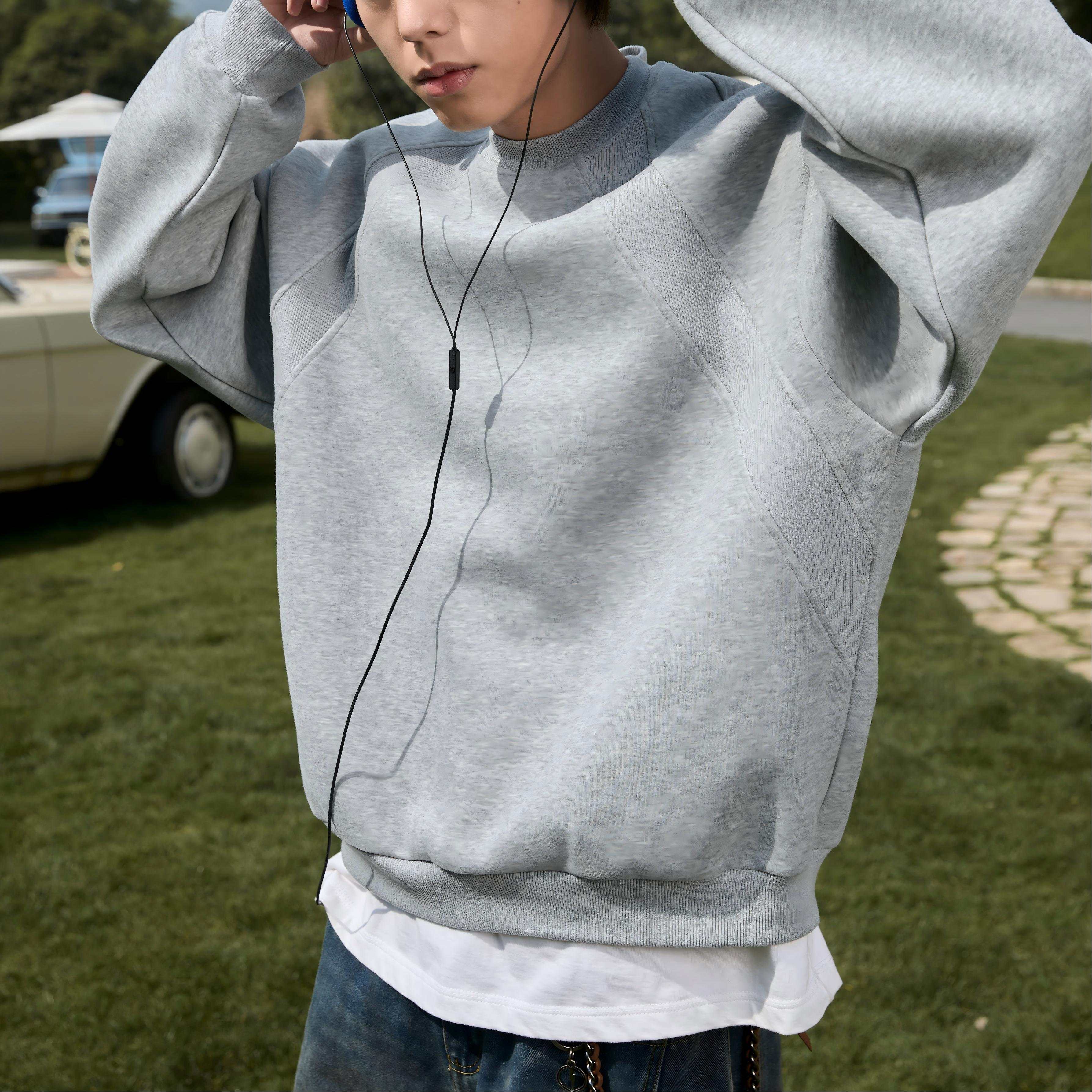 Heavyweight Space Cotton Crewneck Sweatshirt