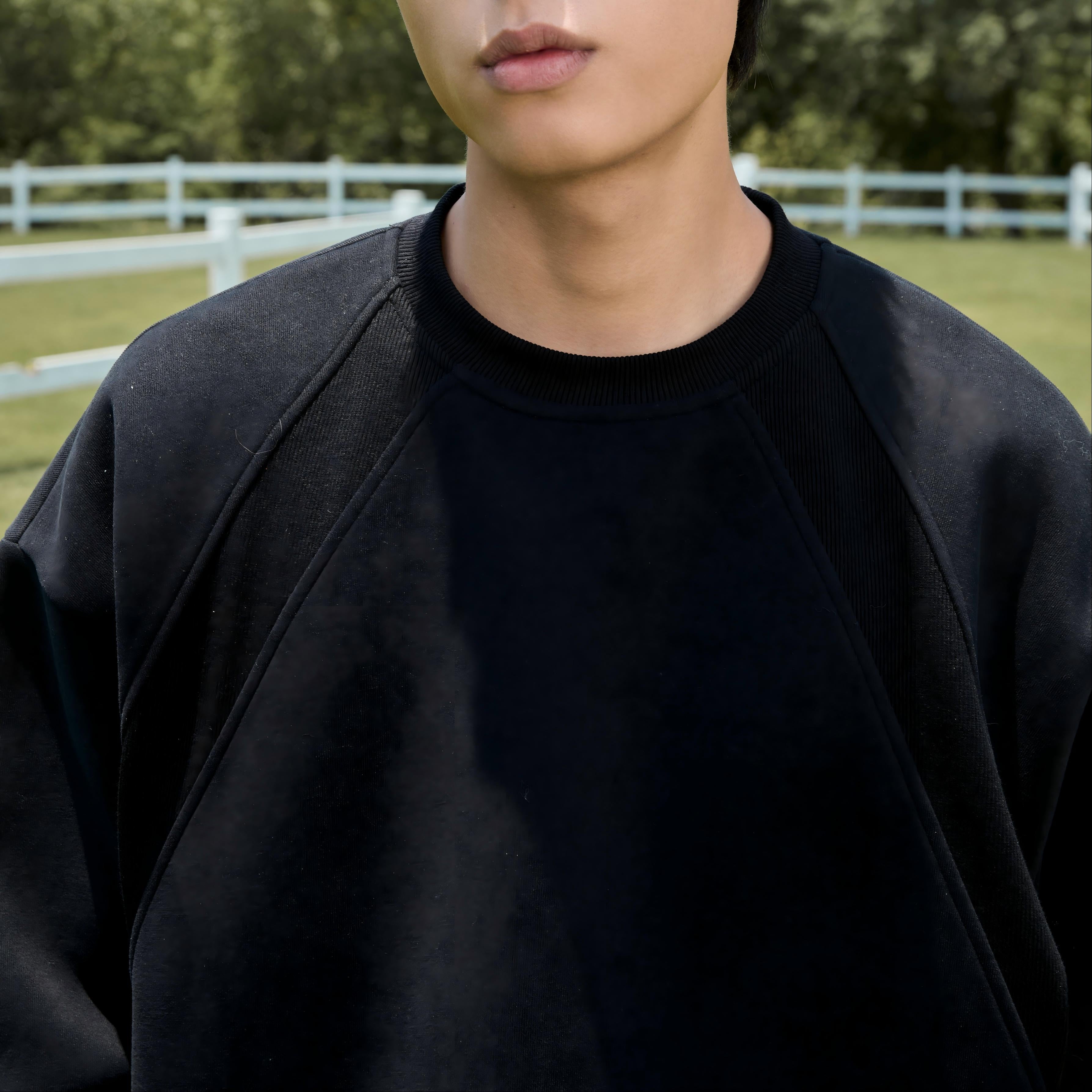 Heavyweight Space Cotton Crewneck Sweatshirt