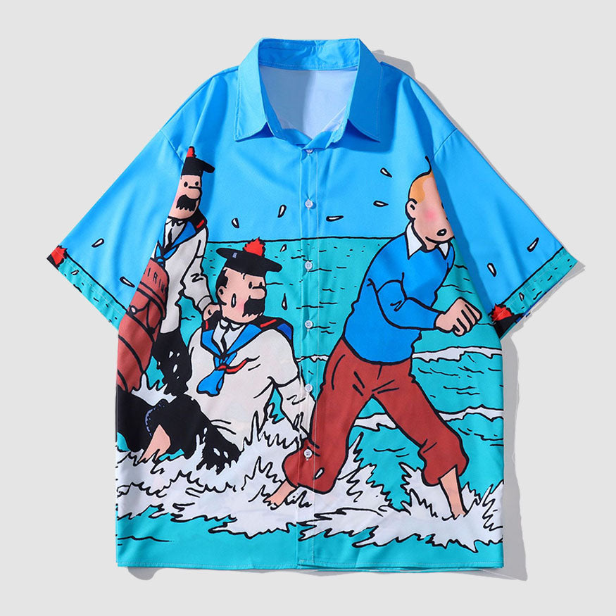Sommershirts mit Comic-Print