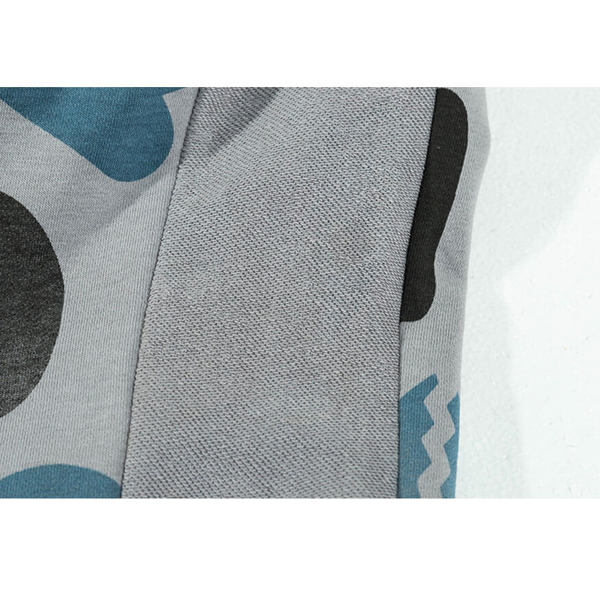 Shorts mit Kordelzug und Wolkenmuster