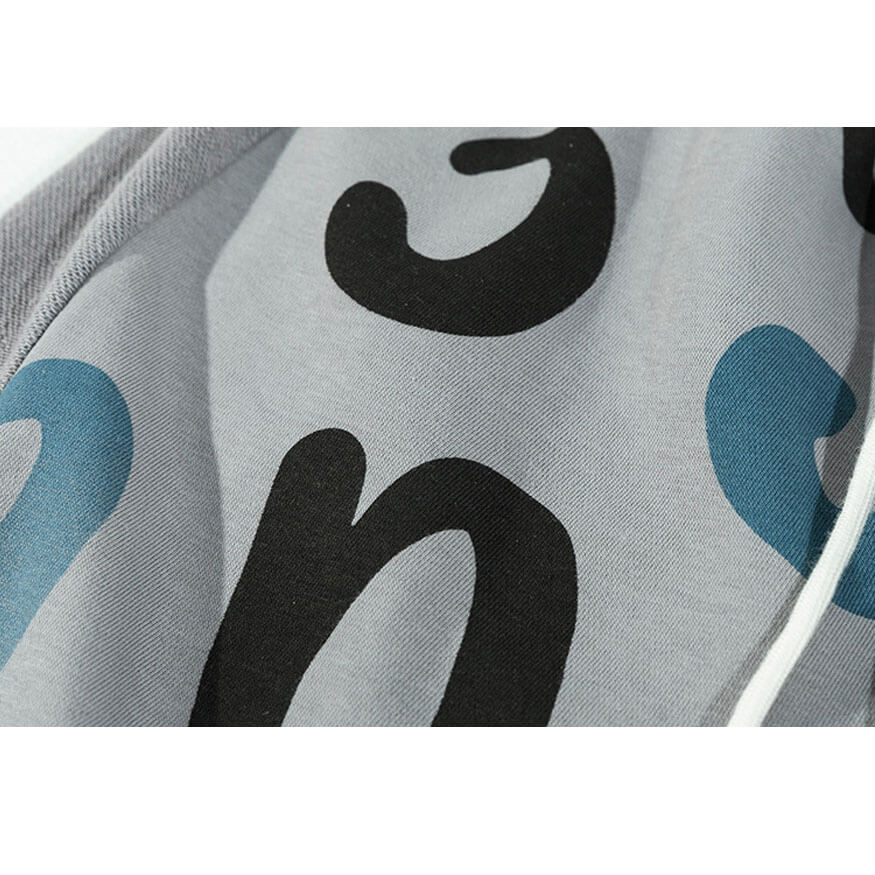 Shorts mit Kordelzug und Wolkenmuster