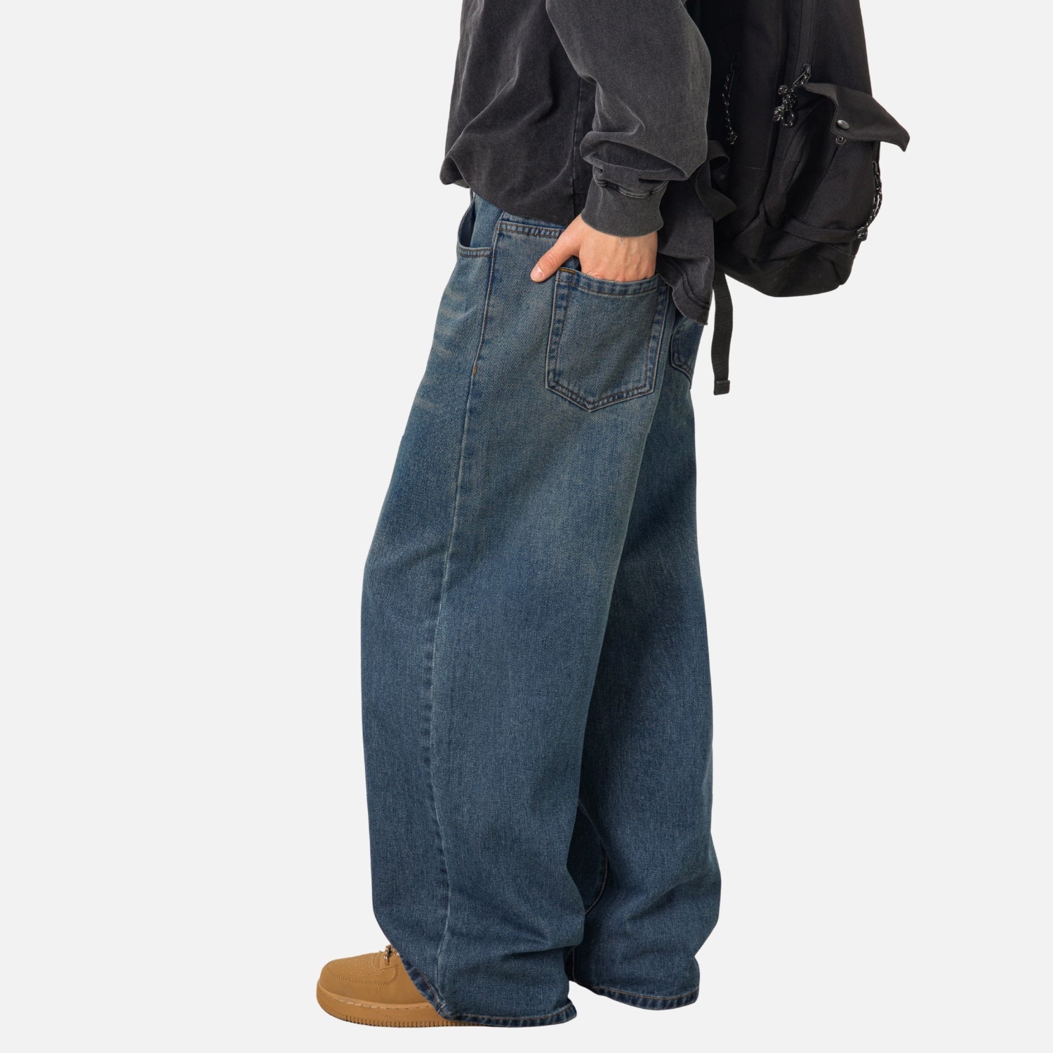 Washed Classic Baggy Jeans