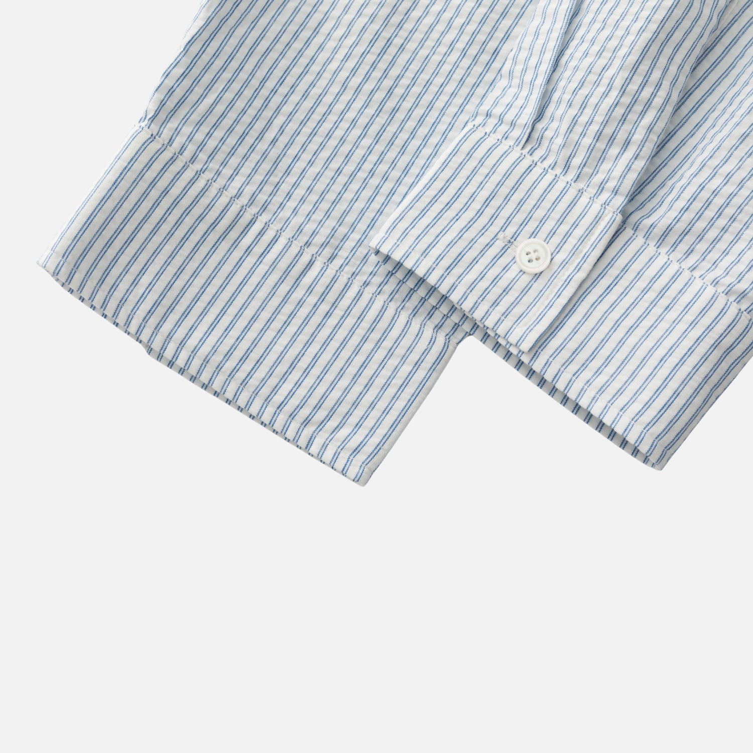 Japanese Zip-Up Striped Shirt Jacket