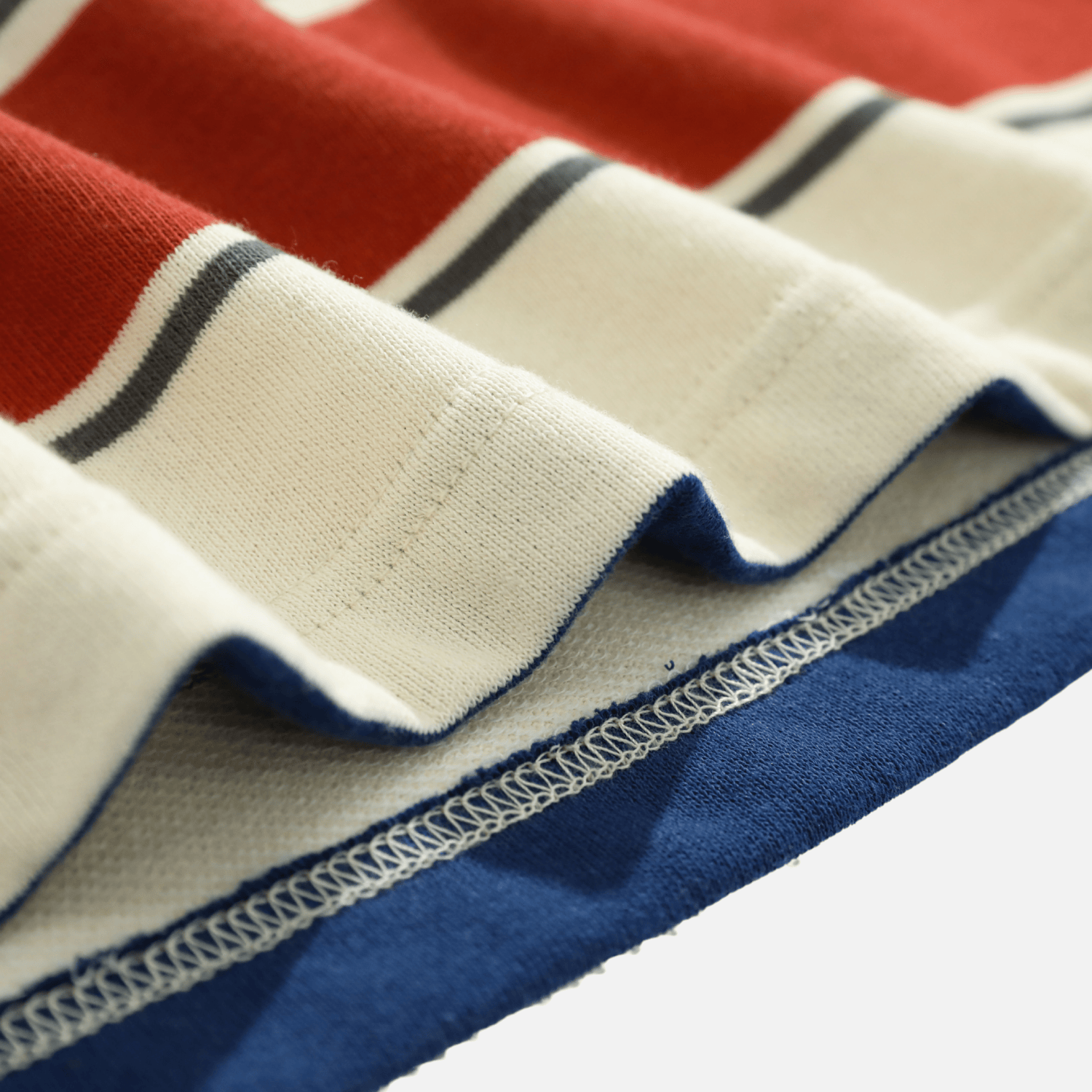 Striped Colorblock Cotton T-Shirt