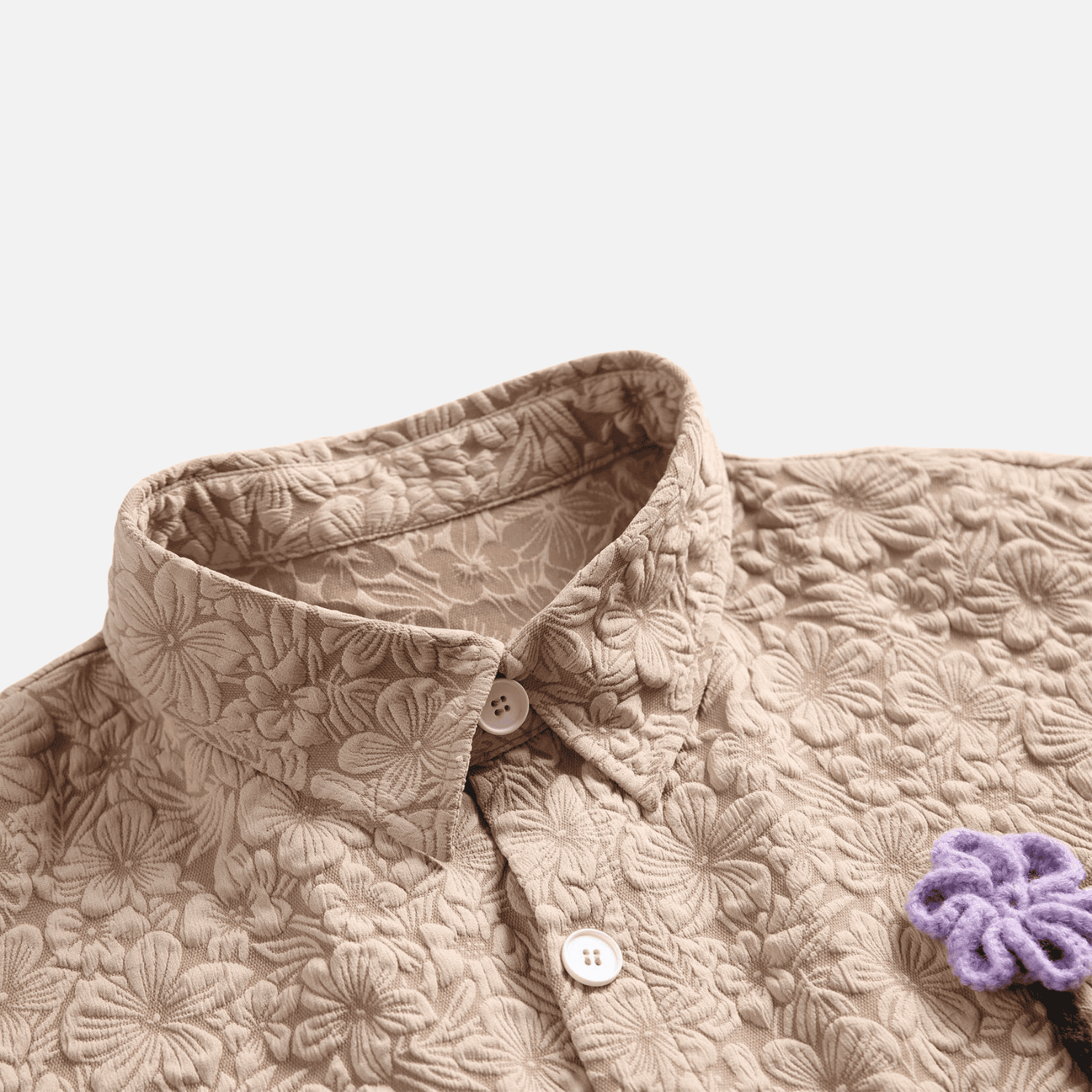 Textured Floral Shirt