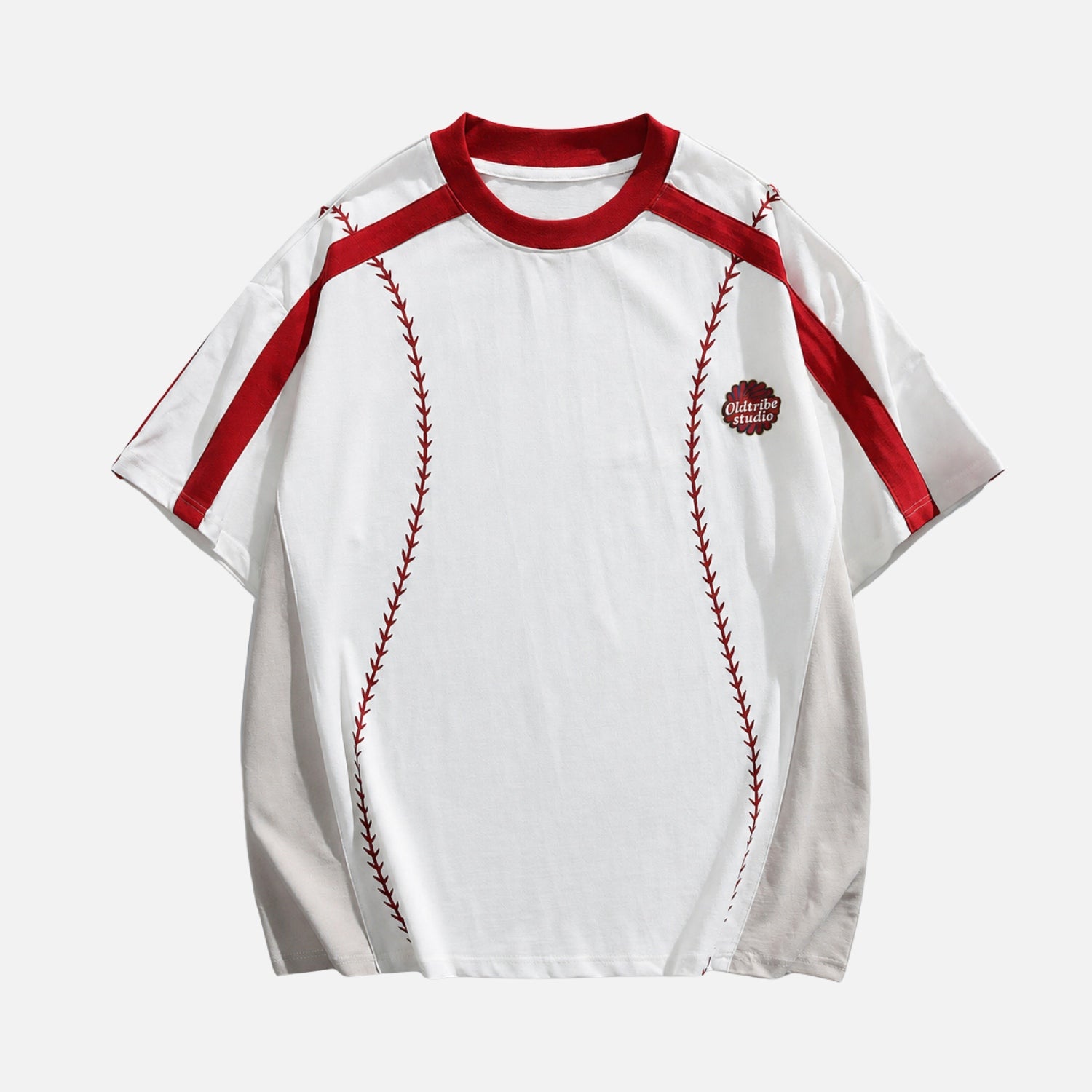 Colorblock "Baseball" Cotton Tee