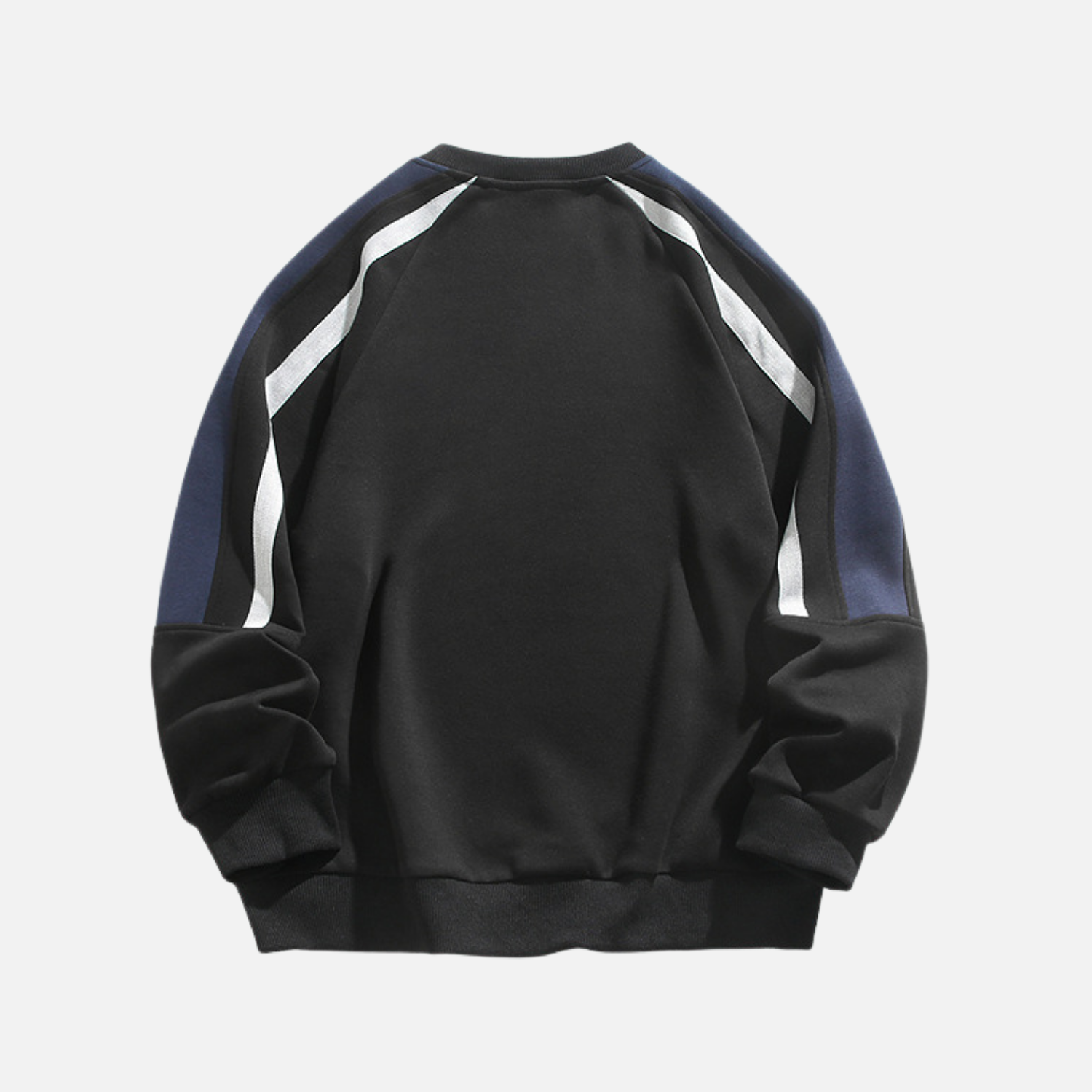 Contrast Panel Colorblock Crewneck Sweatshirt