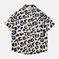 Camisa con estampado de leopardo integral