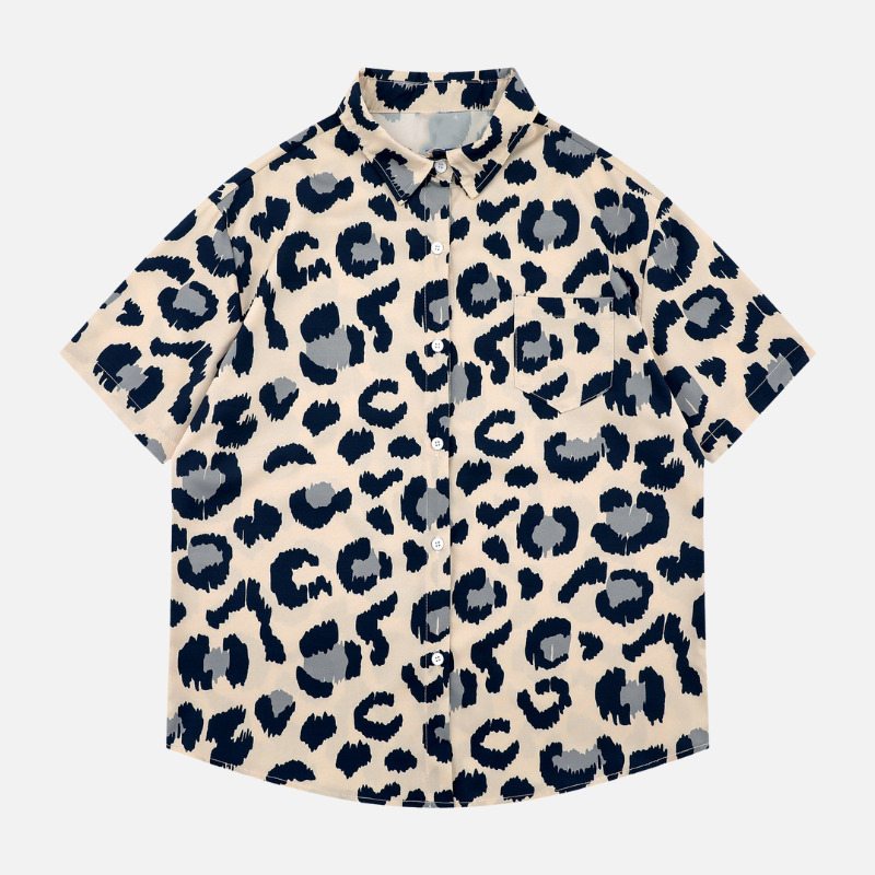 All-Over Leopard Print Shirt