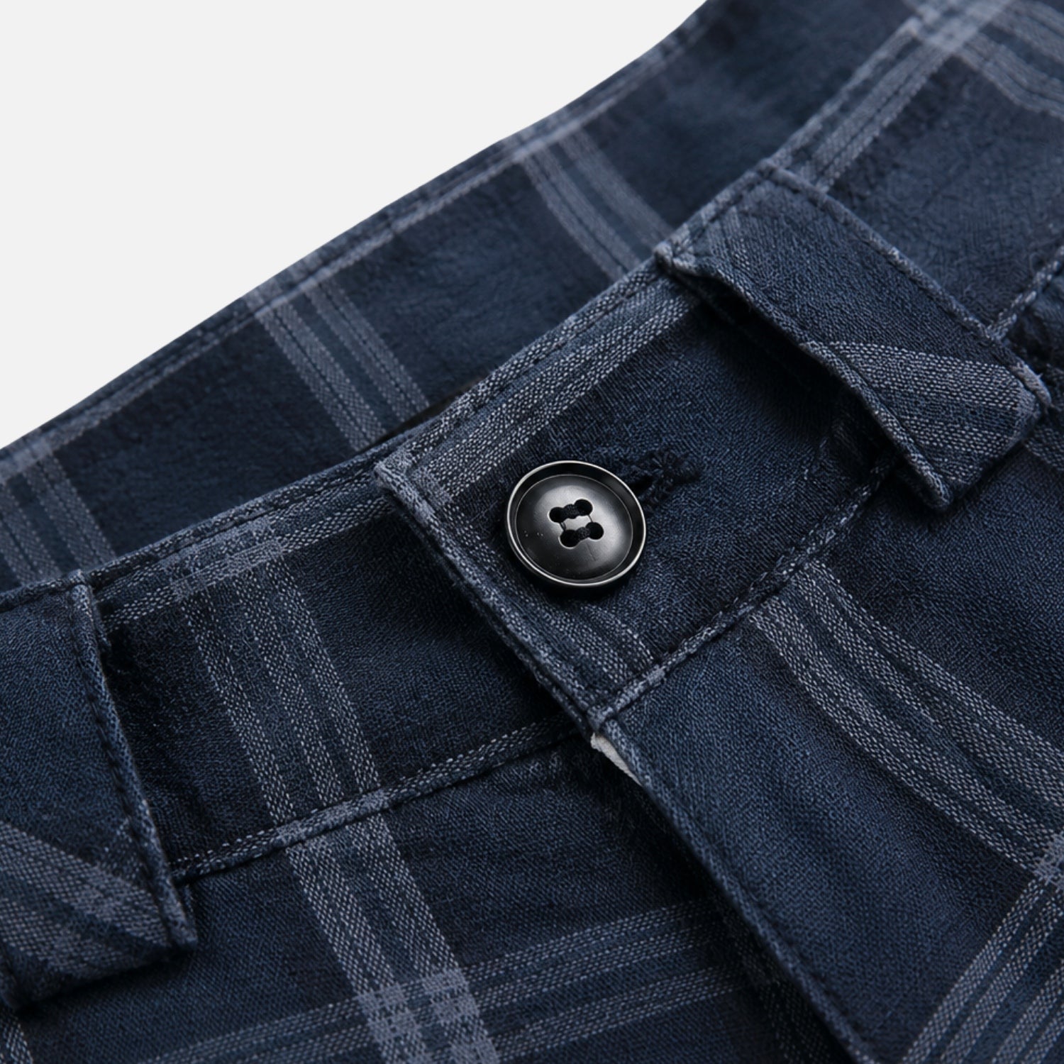 Deconstructed Plaid Cargo Shorts