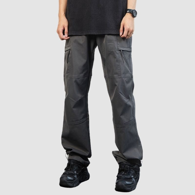 Pantalones cargo de pierna recta de estilo funcional
