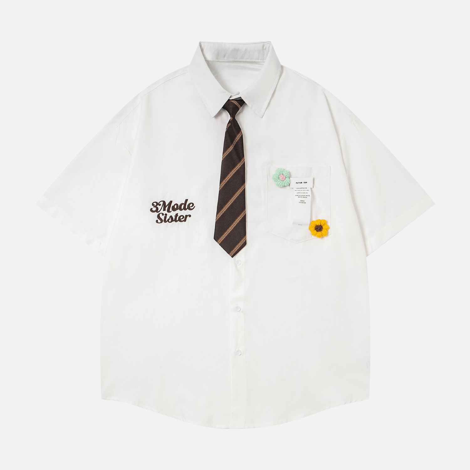 Japanese Retro Shirt with Tie