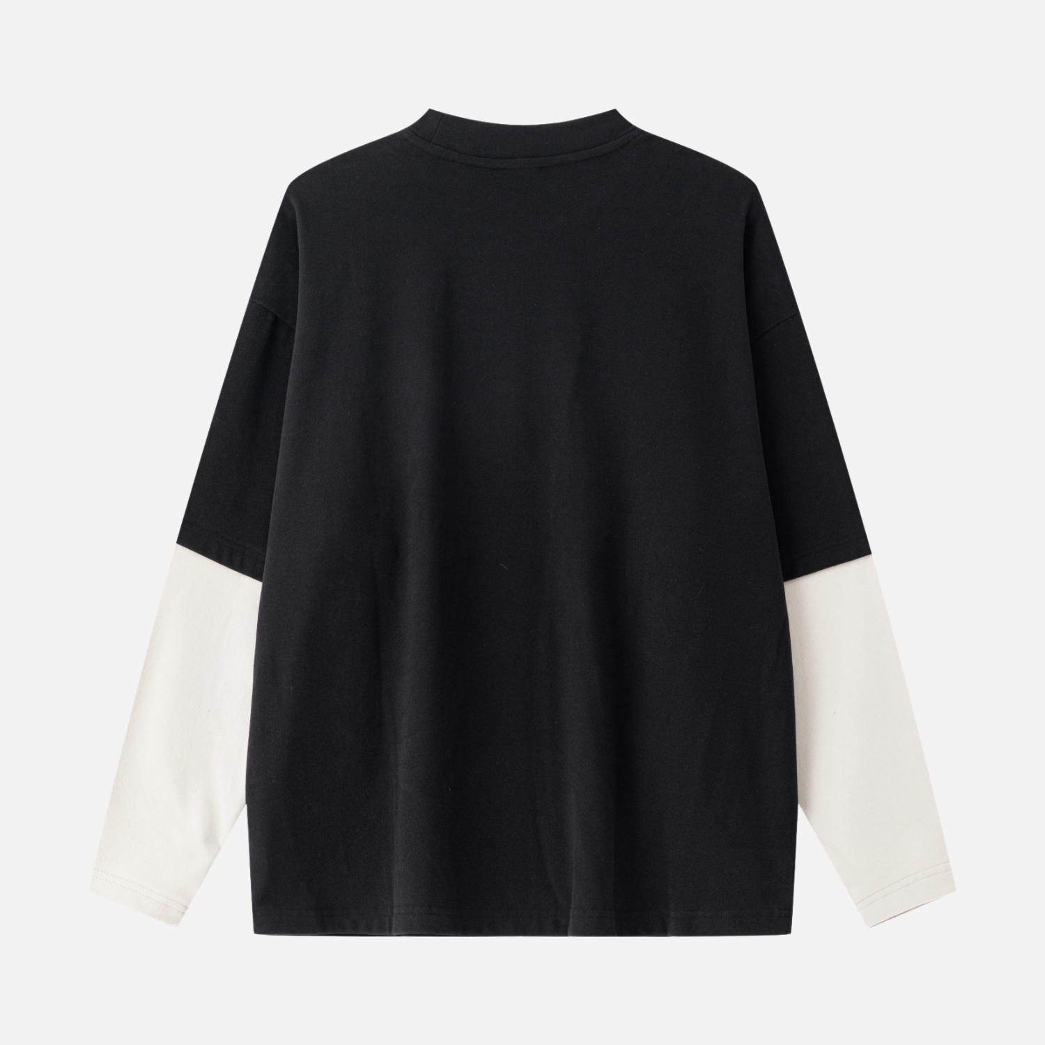 Layered Coral Fleece Long Sleeve Tee