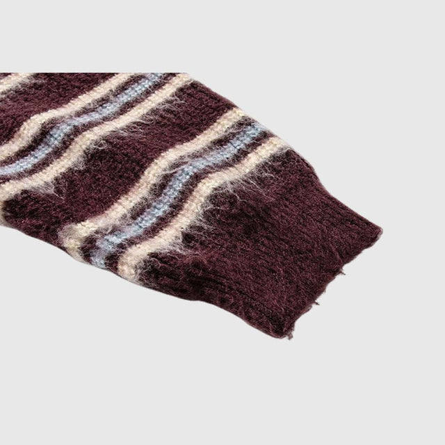 Japanischer gestreifter Strickpullover