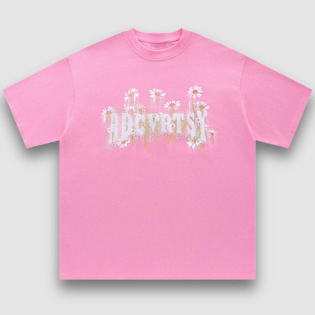 Camiseta estampada con estampado de girasol