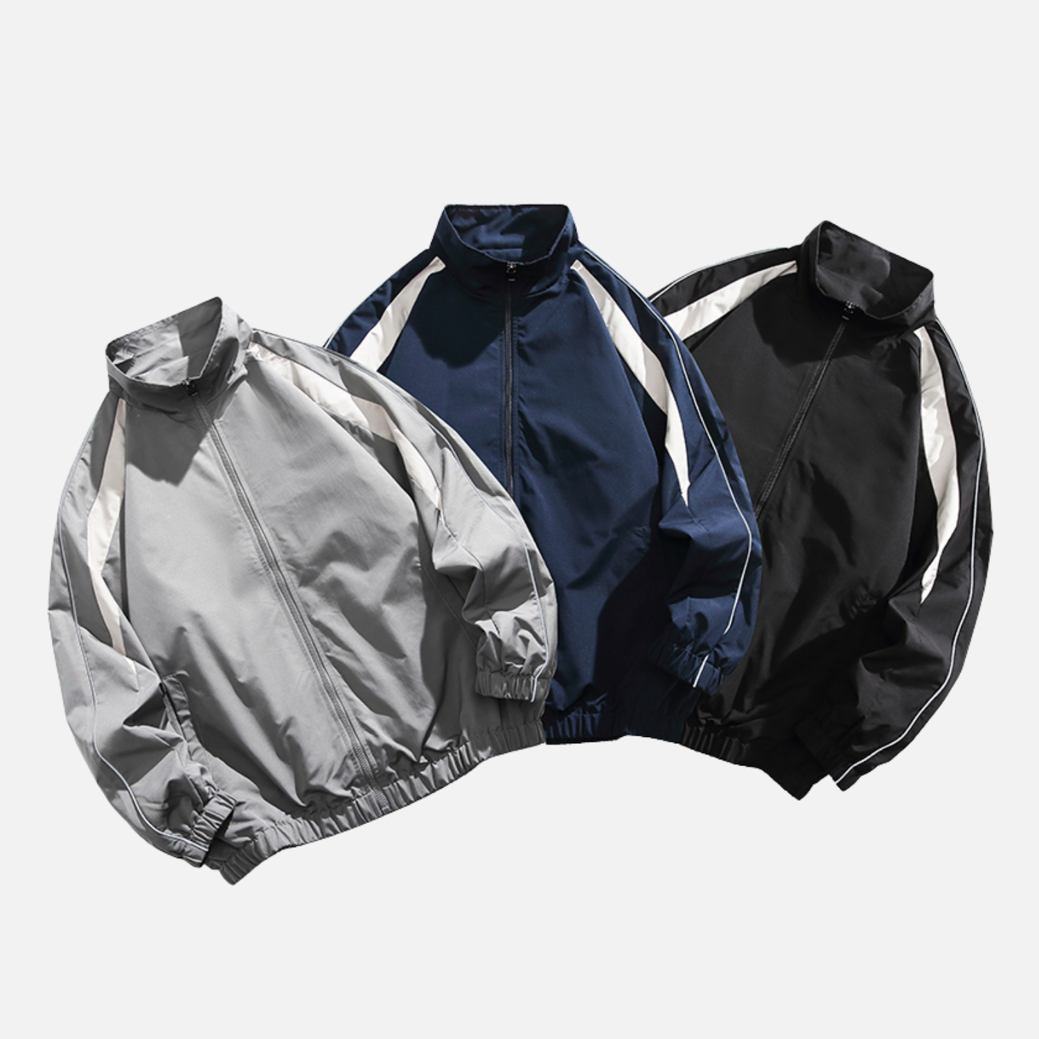 Patchwork Stand Collar Jacket