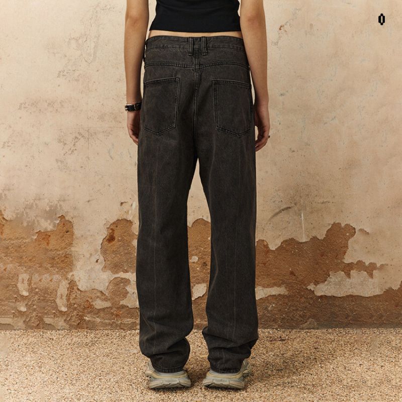 Jeans con diseño de patchwork de colores