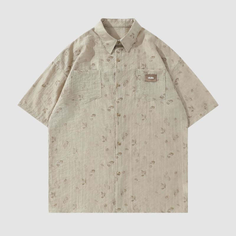 Camisas vintage con estampado floral completo