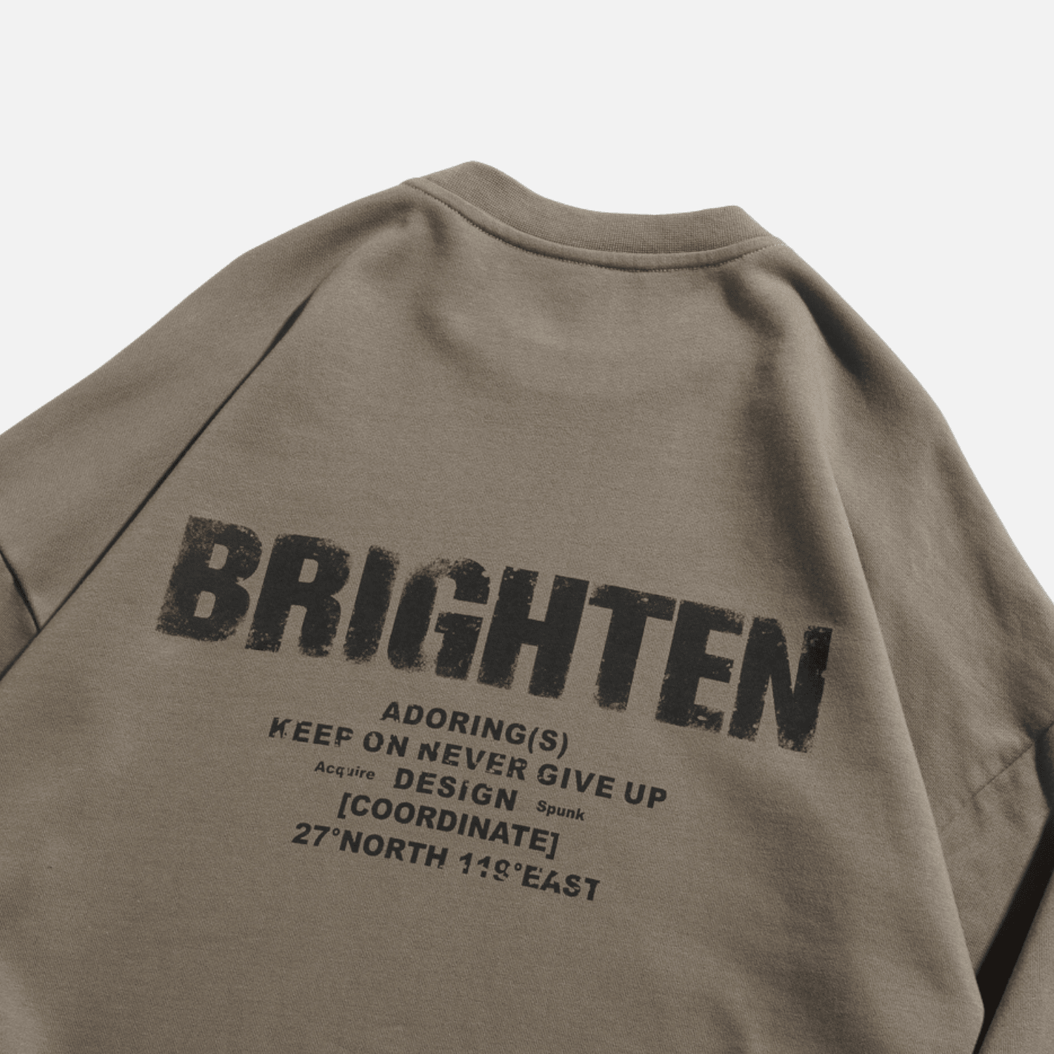 Double Letter Print Sweatshirt