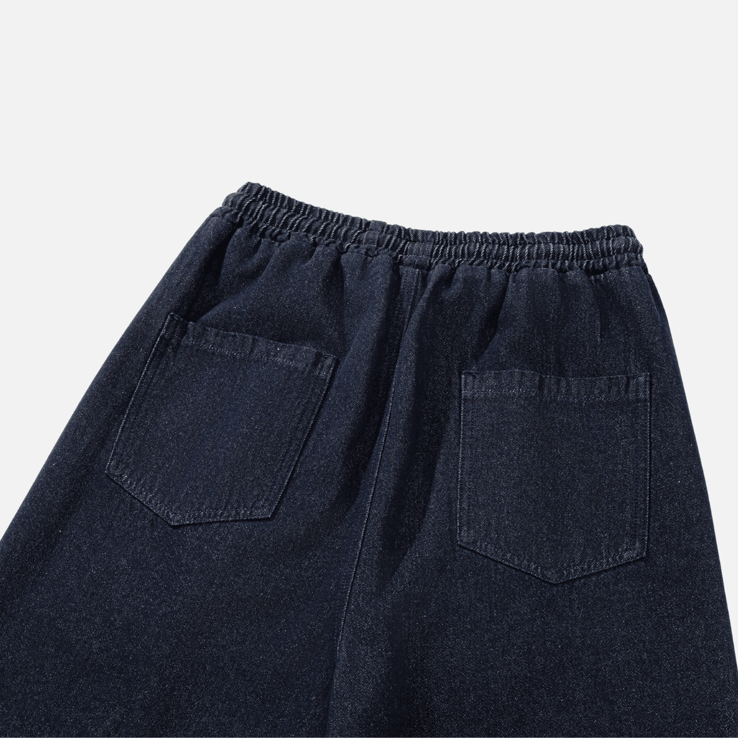 Pleated Hem Jeans