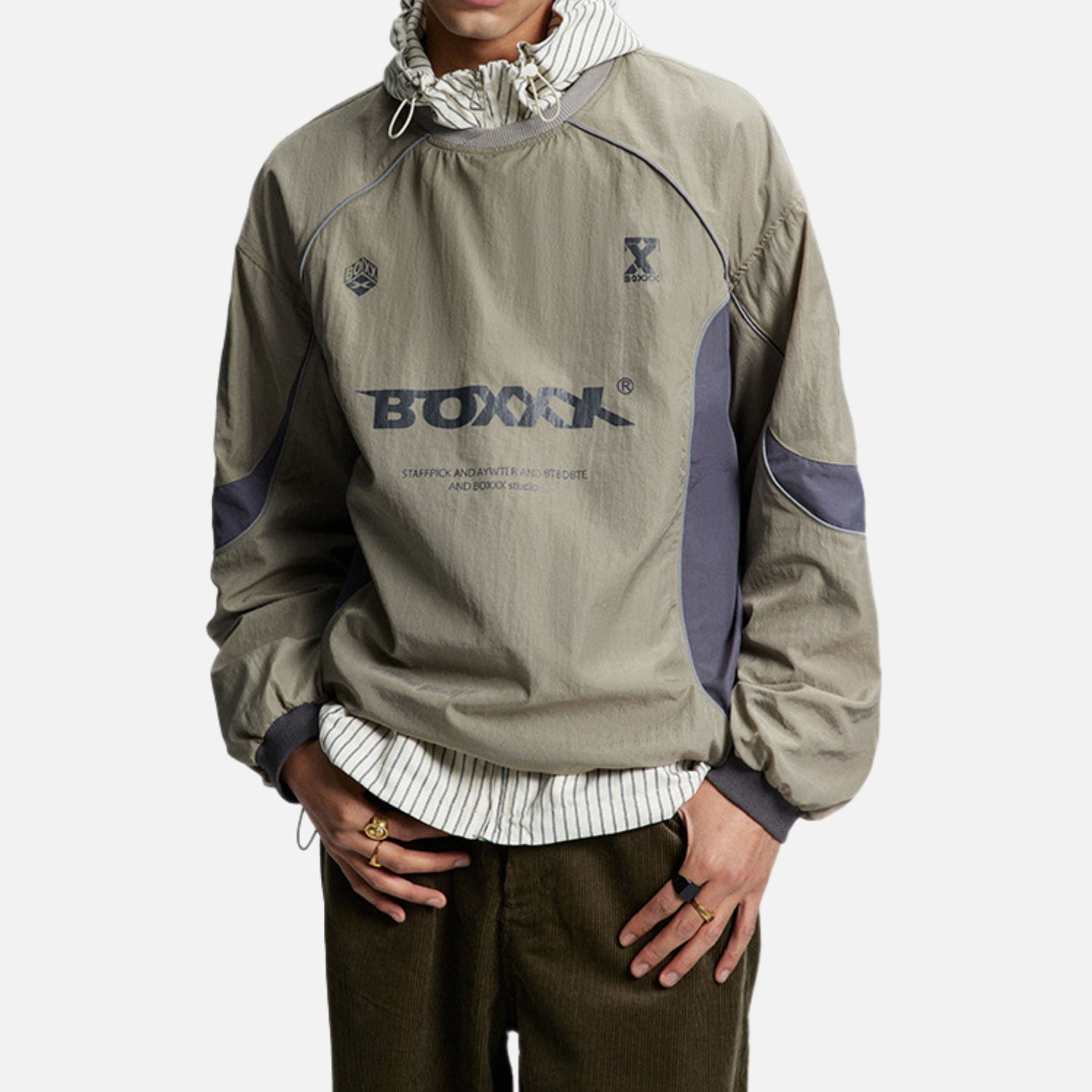 Outdoor-Renn-T-Shirt mit Farbkontrasten