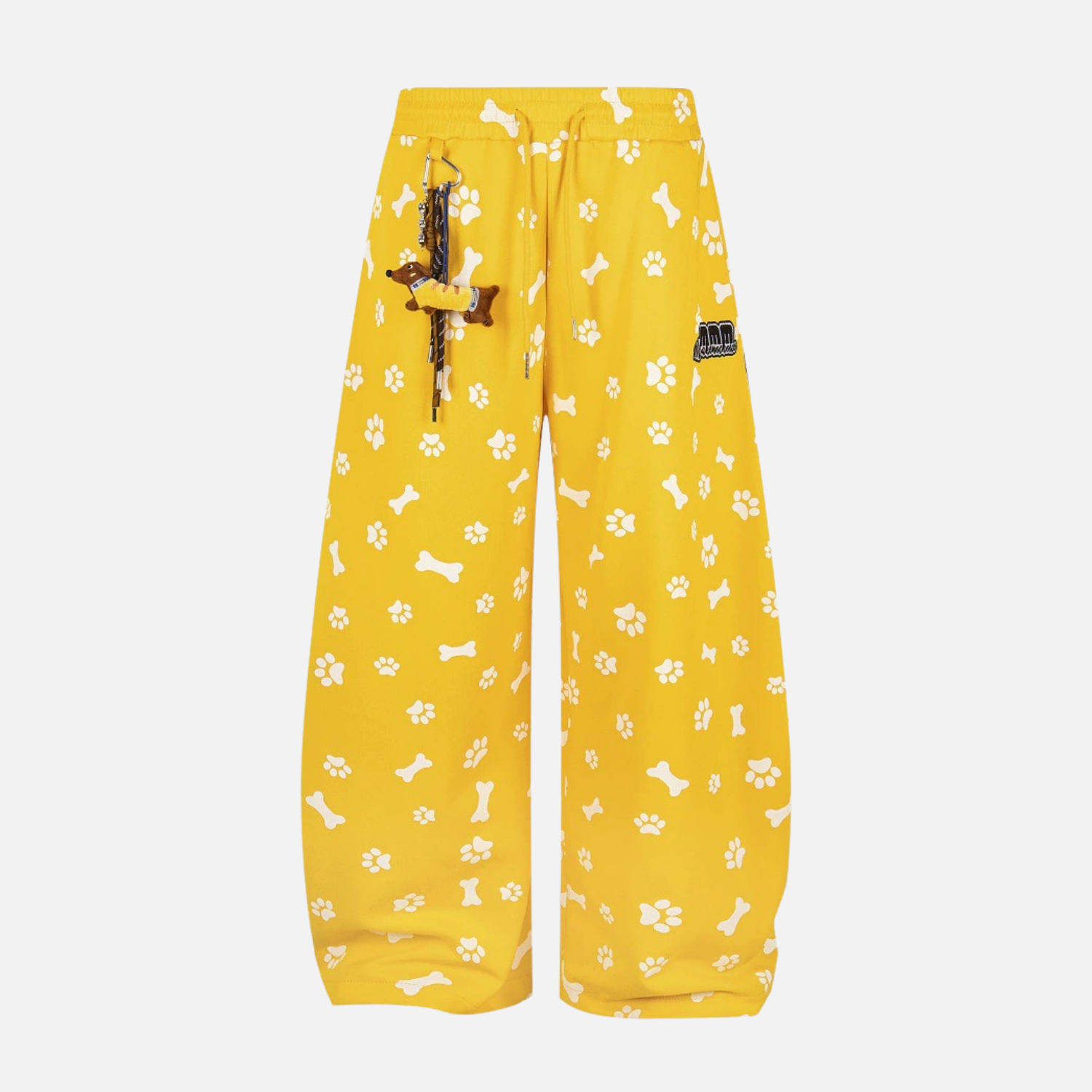 Allover Dog Print Baggy Pants
