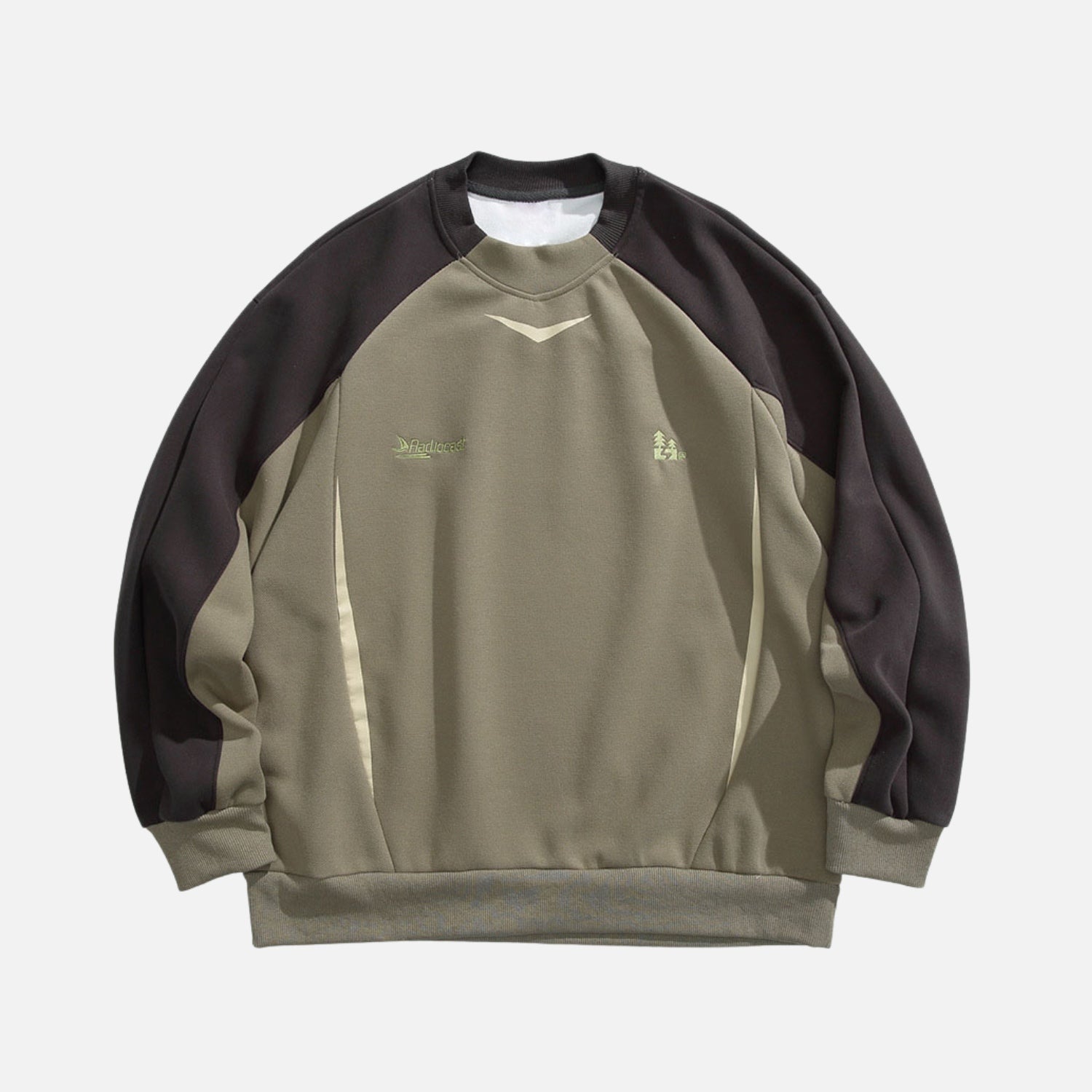 Streetwear Colorblock Crewneck Sweatshirt