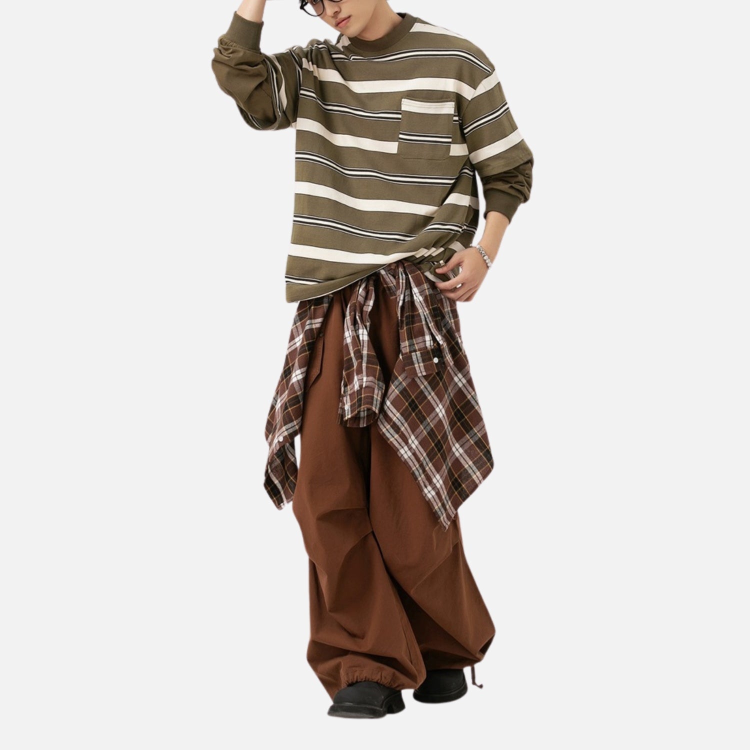 Sudadera Cityboy de rayas de dos capas