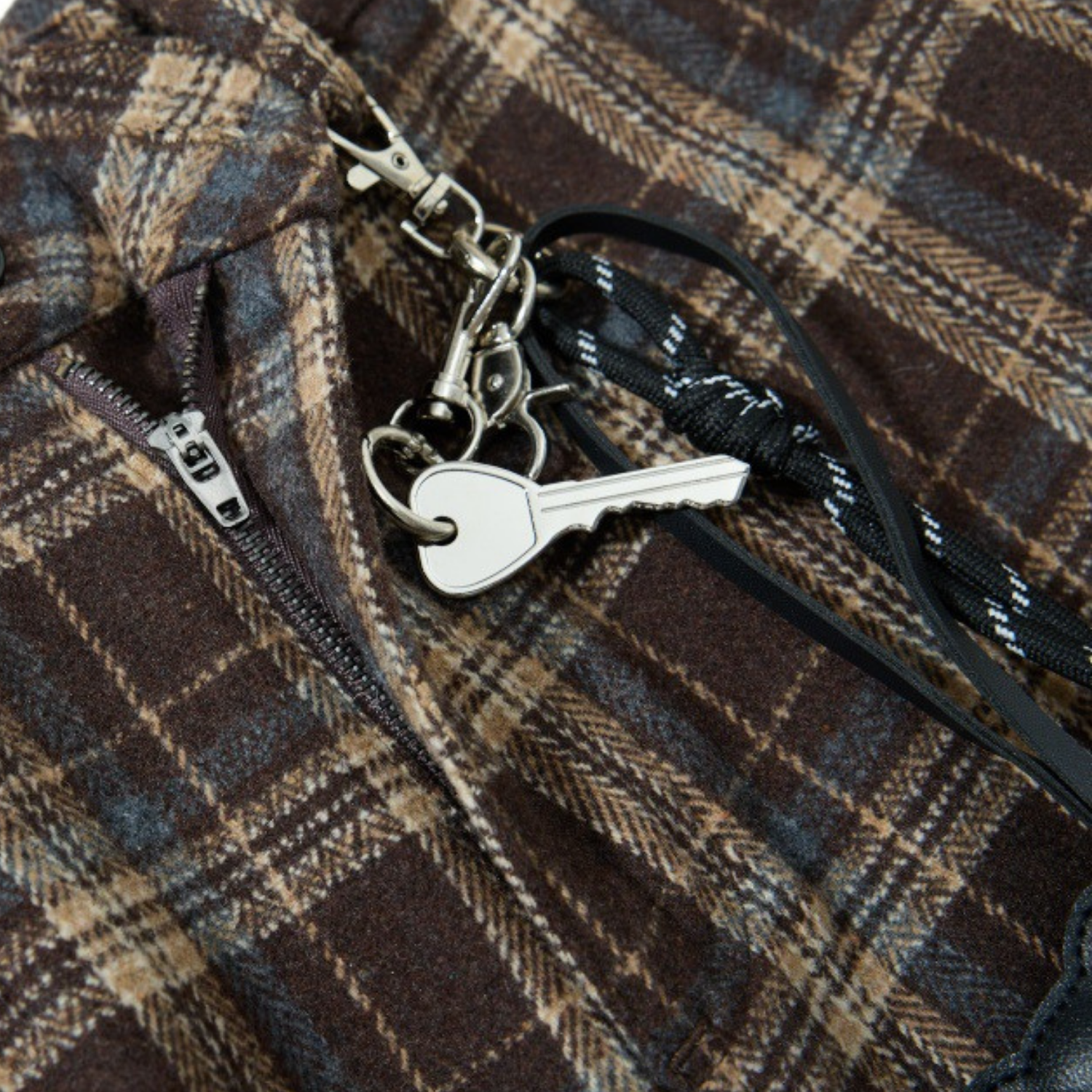 Vintage Plaid Cargo Baggy Pants