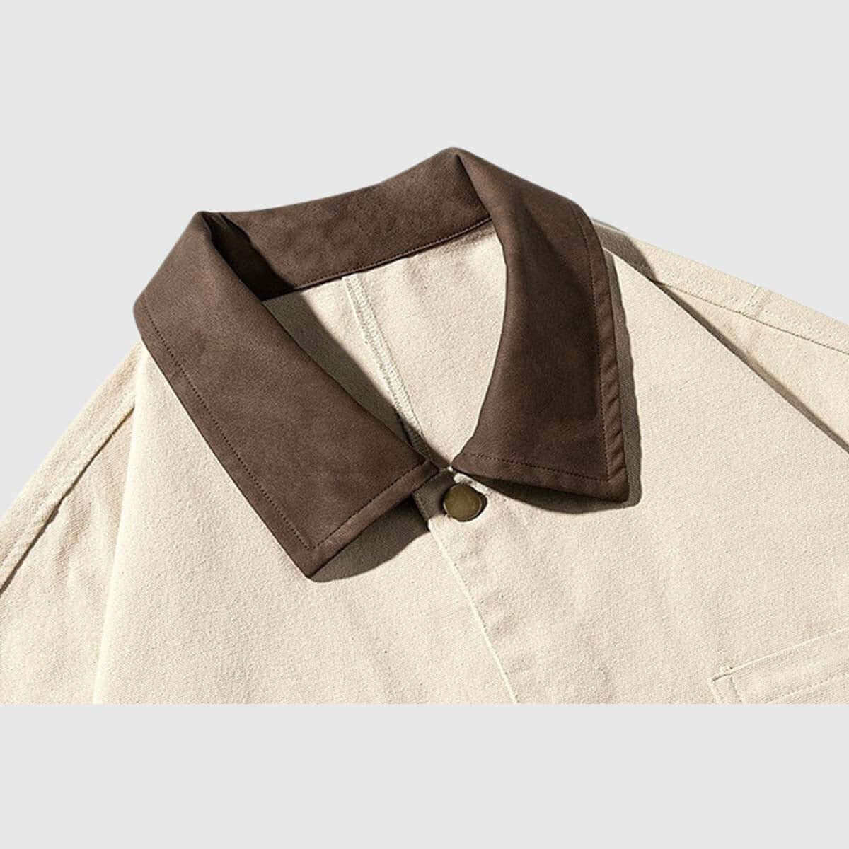 Lässige beige Jacke