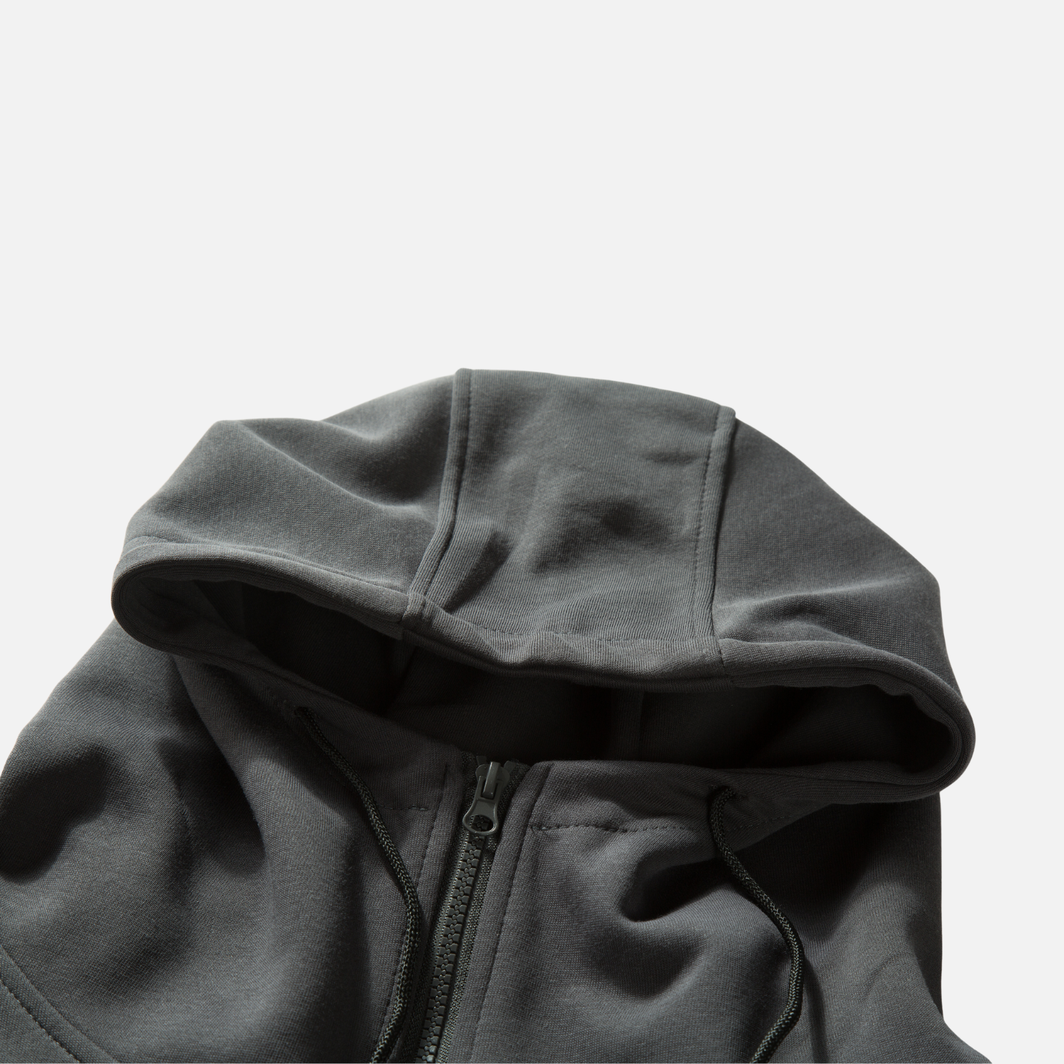 Solid Half-Zip Drawstring Hoodie