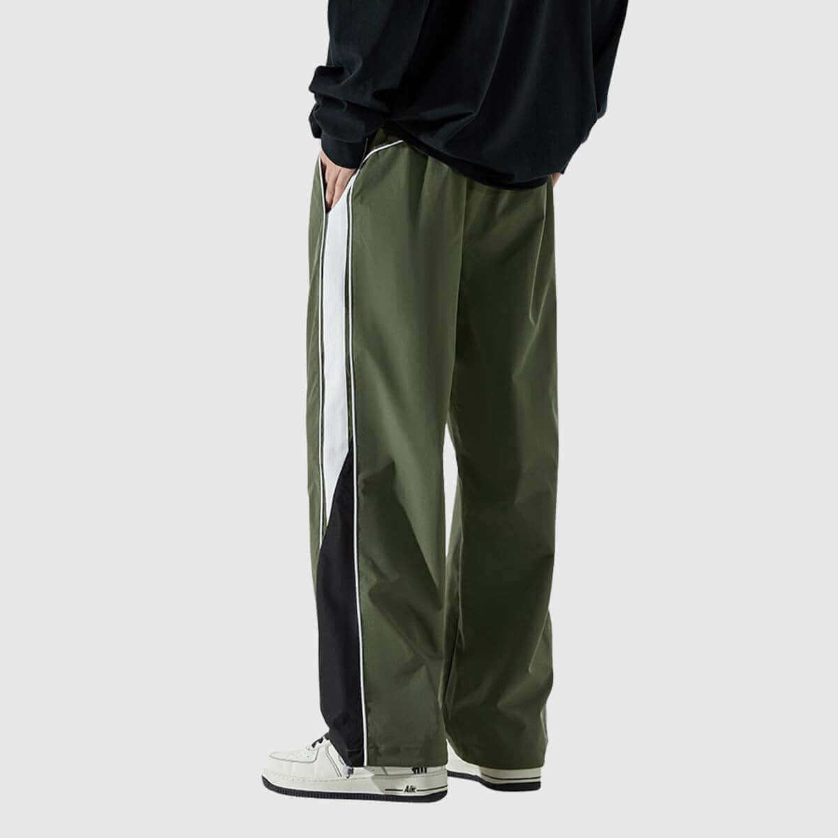 Pantalones deportivos casuales con bloques de color para unisex
