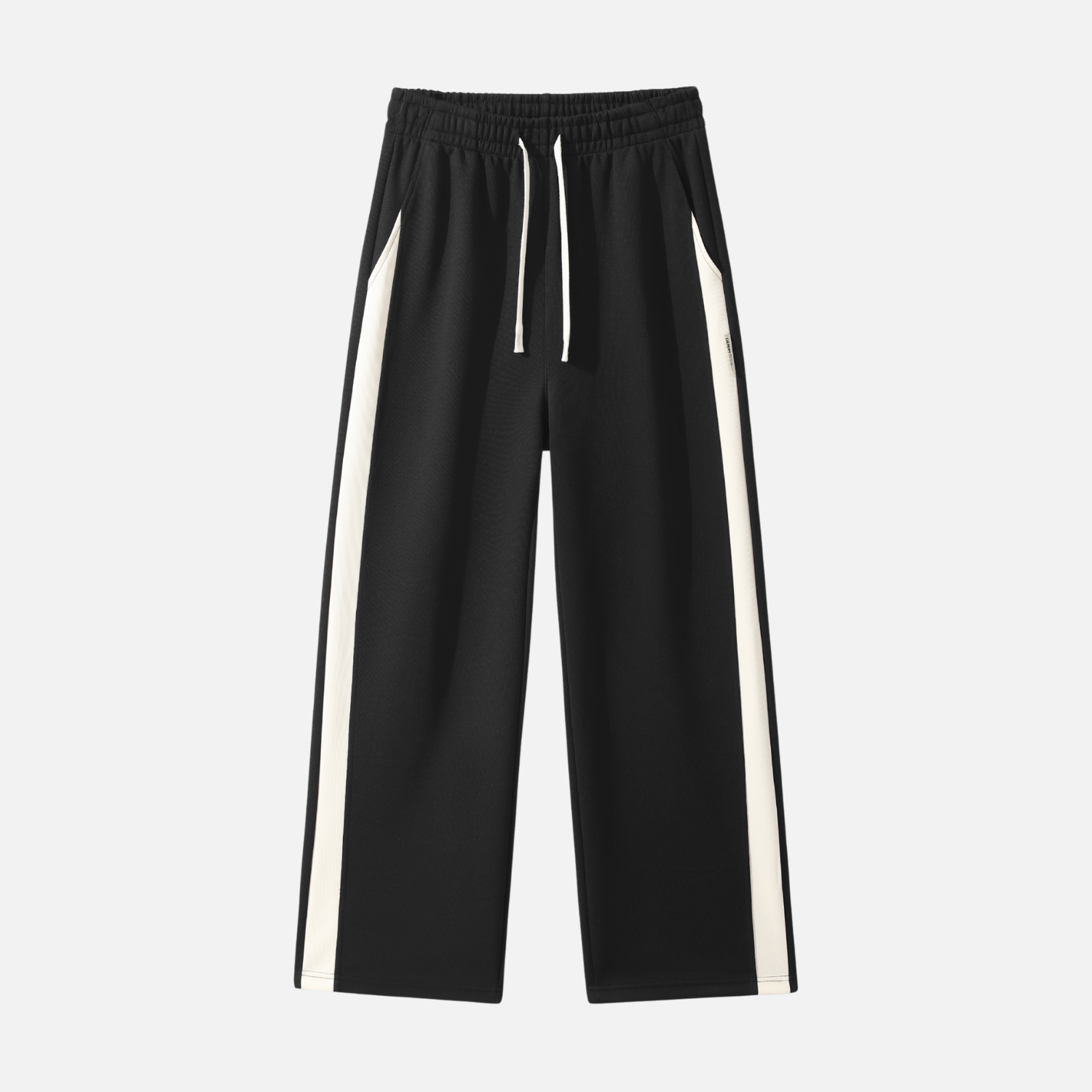 Colorblock Casual Straight-Leg Pants