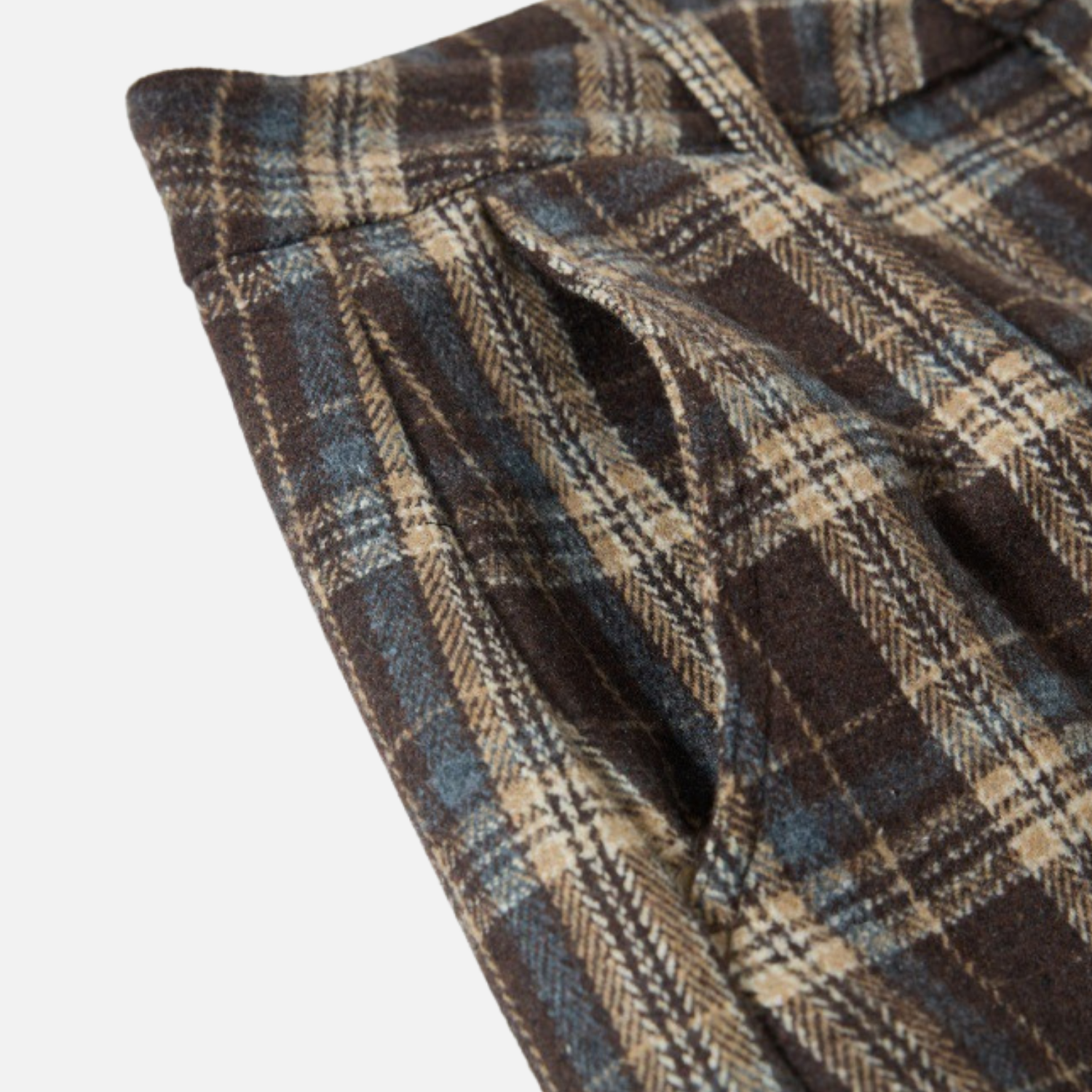 Vintage Plaid Cargo Baggy Pants